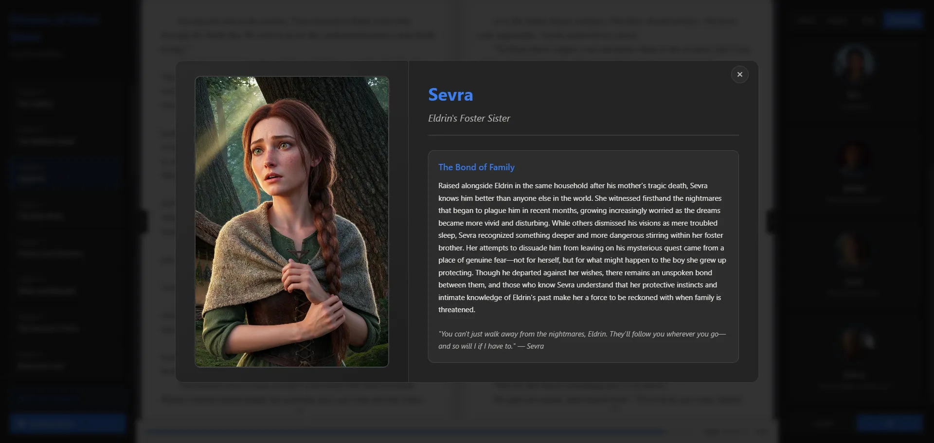 Character - Sevra